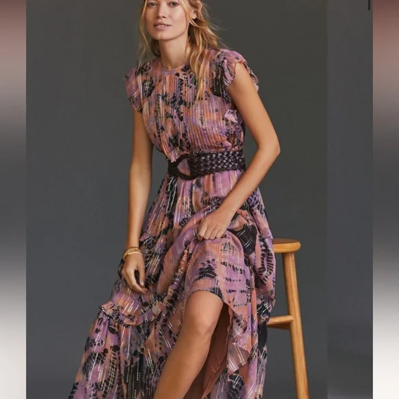 Anthropologie Verb Pallavi Singhee Tie Dye Maxi Dress - Picture 2 of 10